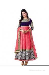 FabTexo Brasso Embroidered Semi-stitched Salwar Suit Dupatta Material